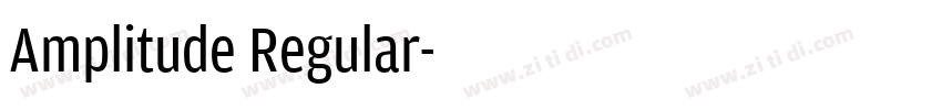 Amplitude Regular字体转换